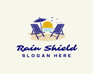 Summer Beach Chair logo design