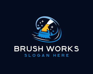 Janitorial Cleaning Brush logo