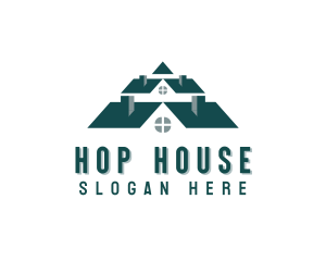 Village House Roofing logo design