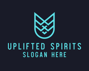 Weaving Shield Crest logo design