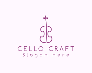 Minimalist Cello Violin logo