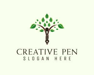 Organic Pen Writer logo design