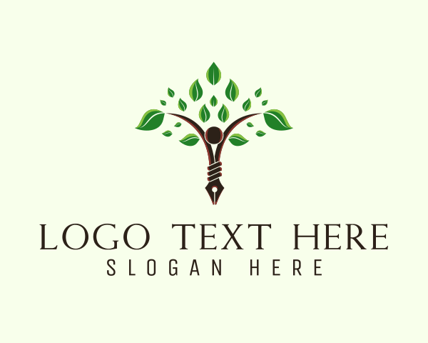 Writing logo example 4