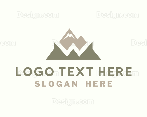 Mountain Trek Letter W Logo