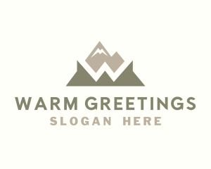 Mountain Trek Letter W logo design