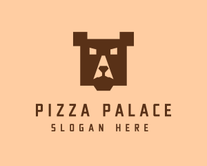 Digital Pixel Bear logo design