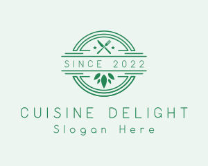 Vegan Restaurant Dining logo design