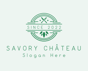 Vegan Restaurant Dining logo design