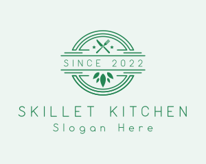 Vegan Restaurant Dining logo design