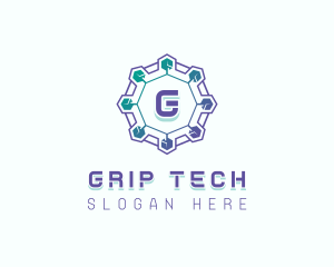 Circuitry Tech Software logo design