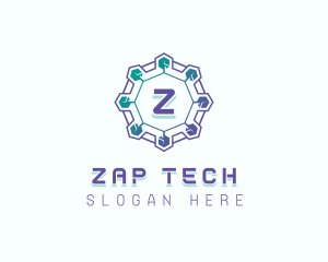 Circuitry Tech Software logo design