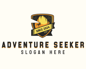 Adventure Cave Caving logo design