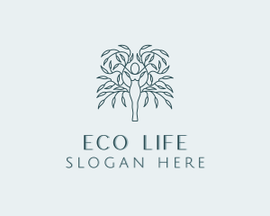 Elegant Yoga Wellness  logo design