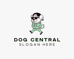 Dog Animal Jogging logo design