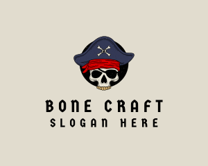 Skull Pirate Bone logo