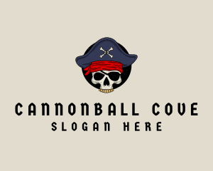 Skull Pirate Bone logo