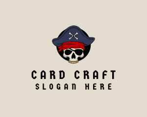 Skull Pirate Bone logo design