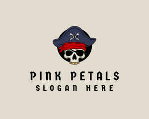 Skull Pirate Bone logo design