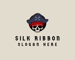 Skull Pirate Bone logo design