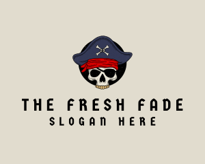 Skull Pirate Bone logo design