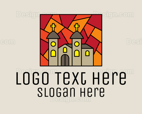 Religious Church Mosaic Logo