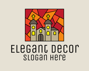 Religious Church Mosaic  logo design