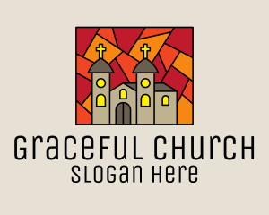 Religious Church Mosaic  logo design