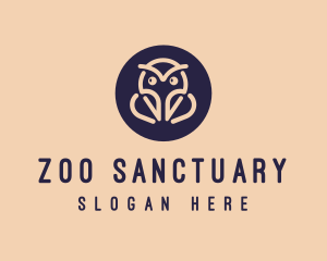 Owl Aviary Zoo logo design