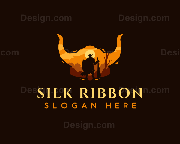 Viking Helmet Warrior Logo