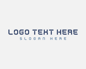 Simple Tech Stencil logo