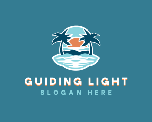 Travel Island Vacation logo design