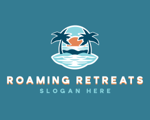 Travel Island Vacation logo design