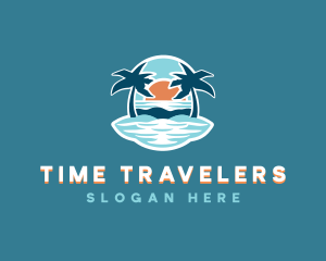 Travel Island Vacation logo design