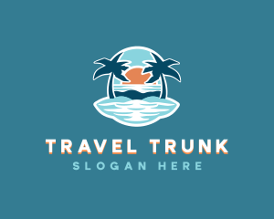 Travel Island Vacation logo design