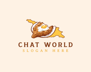 Georgia Khachapuri Food Logo