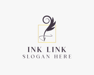 Publishing Feather Pen logo design