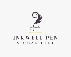 Publishing Feather Pen logo design