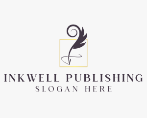 Publishing Feather Pen logo design