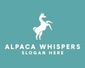 Wild Llama Animal logo design