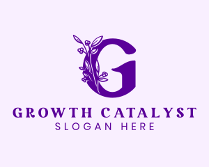 Botanical Florist Letter G logo design