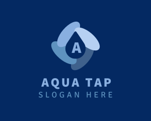 Water Droplet Plumbing logo design