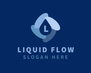 Water Droplet Plumbing logo design