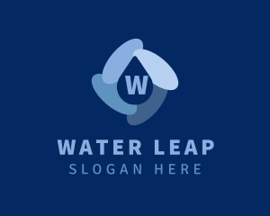 Water Droplet Plumbing logo design