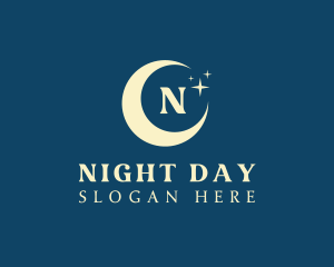 Moon Night Stars  logo design