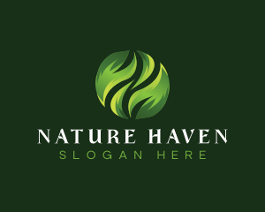 Natural Leaves Eco logo design