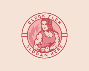 Strong Woman Fitness logo design