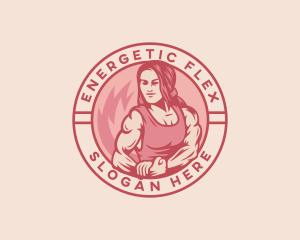 Strong Woman Fitness logo design