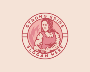 Strong Woman Fitness logo design