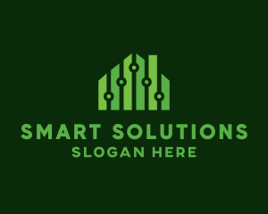 Circuit Smart Tech House logo design