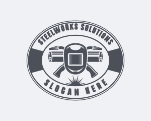 Industrial Welding Steelworks logo design